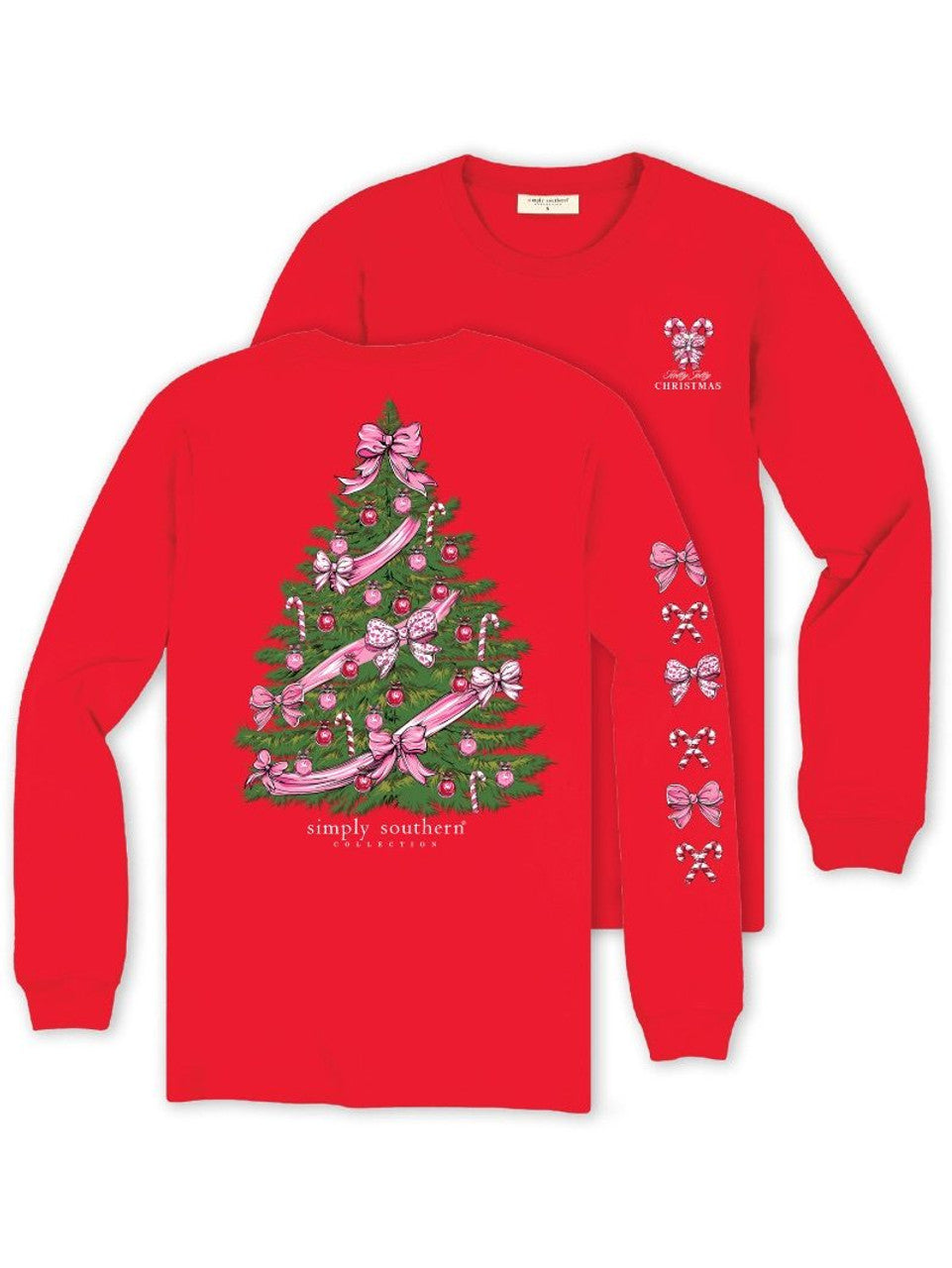 Red LS Christmas Tree Shirt