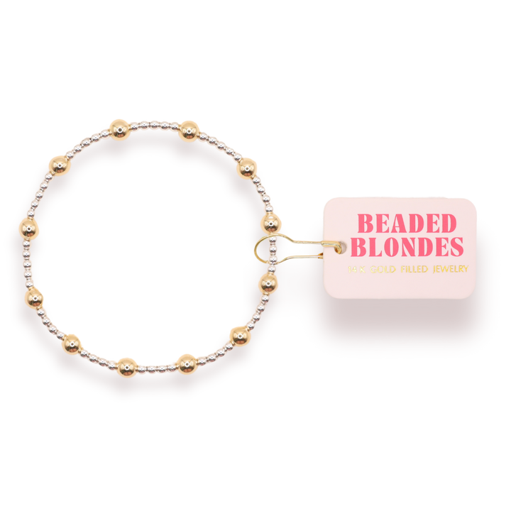 Lively Bracelet in Silver with Gold