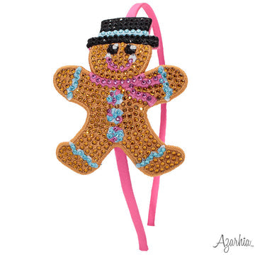 Gingerbread Man Patch Headband