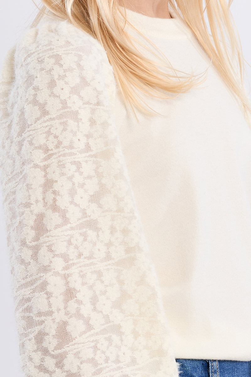 Knitted Off-White Sweater