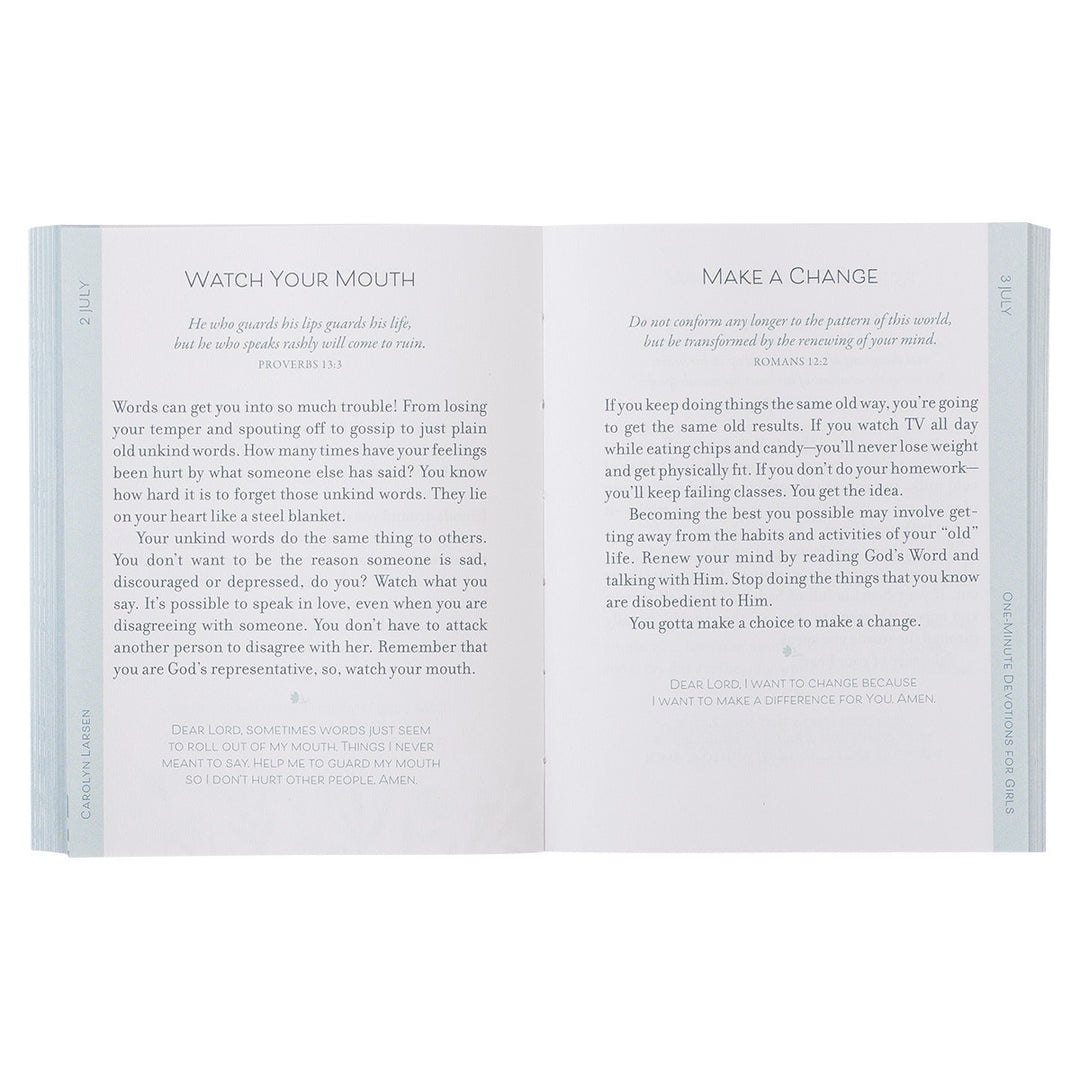 One-Minute Devotions for Girls