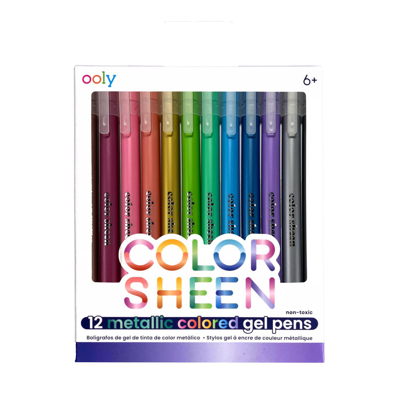 Color Sheen Metallic Gel  Pens - Set of 12