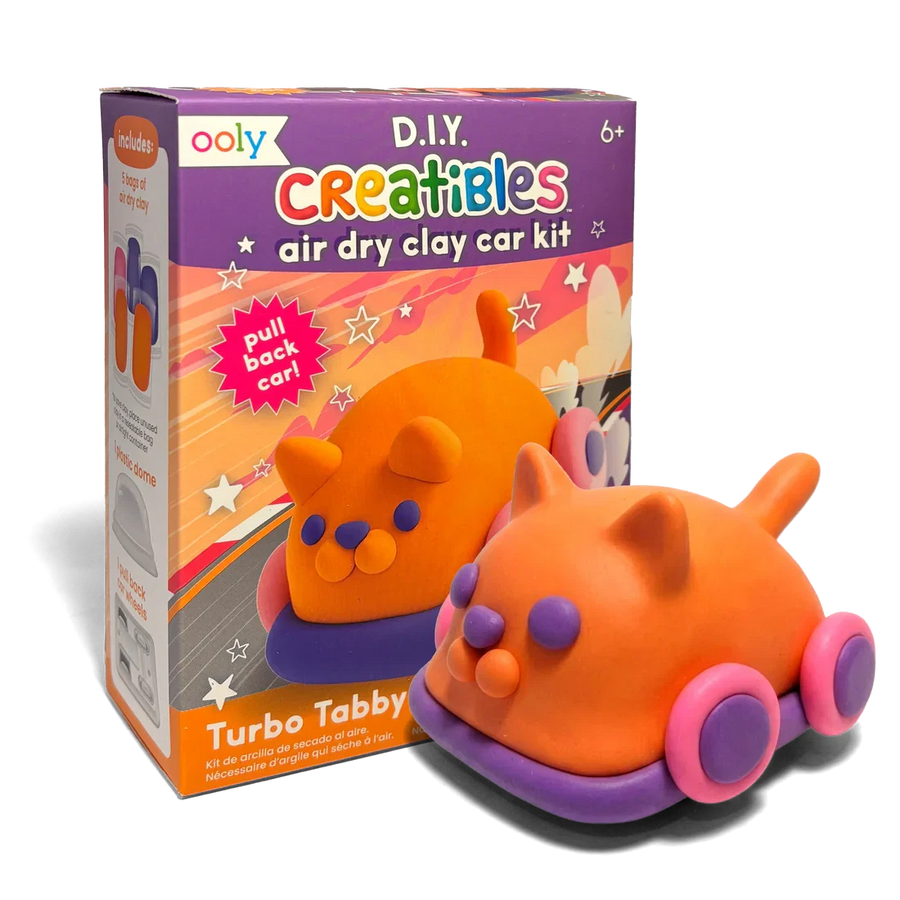 Creatibles: Air Dry Clay Car Kit- Turbo Tabby