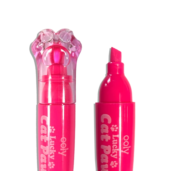 Lucky Cat Paw Neon Highlighters Berry Scent (Set of 6)