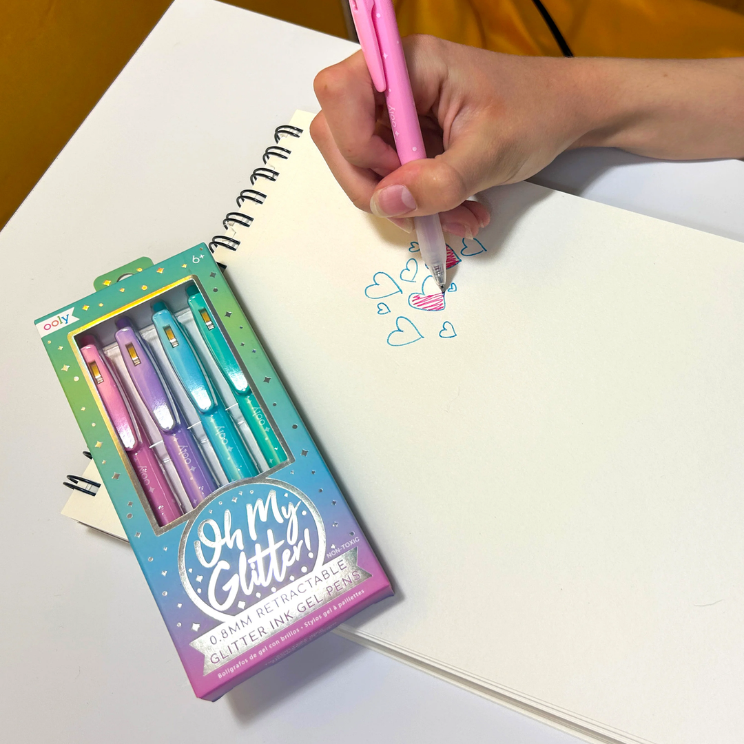 Oh My Glitter: Retractable Glitter Ink Gel Pens