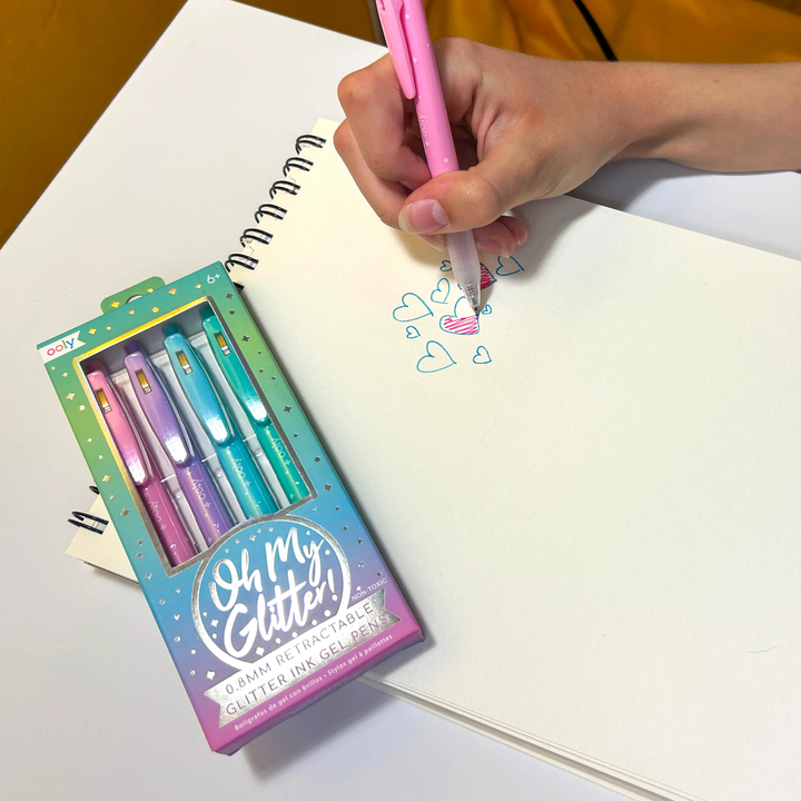 Oh My Glitter: Retractable Glitter Ink Gel Pens