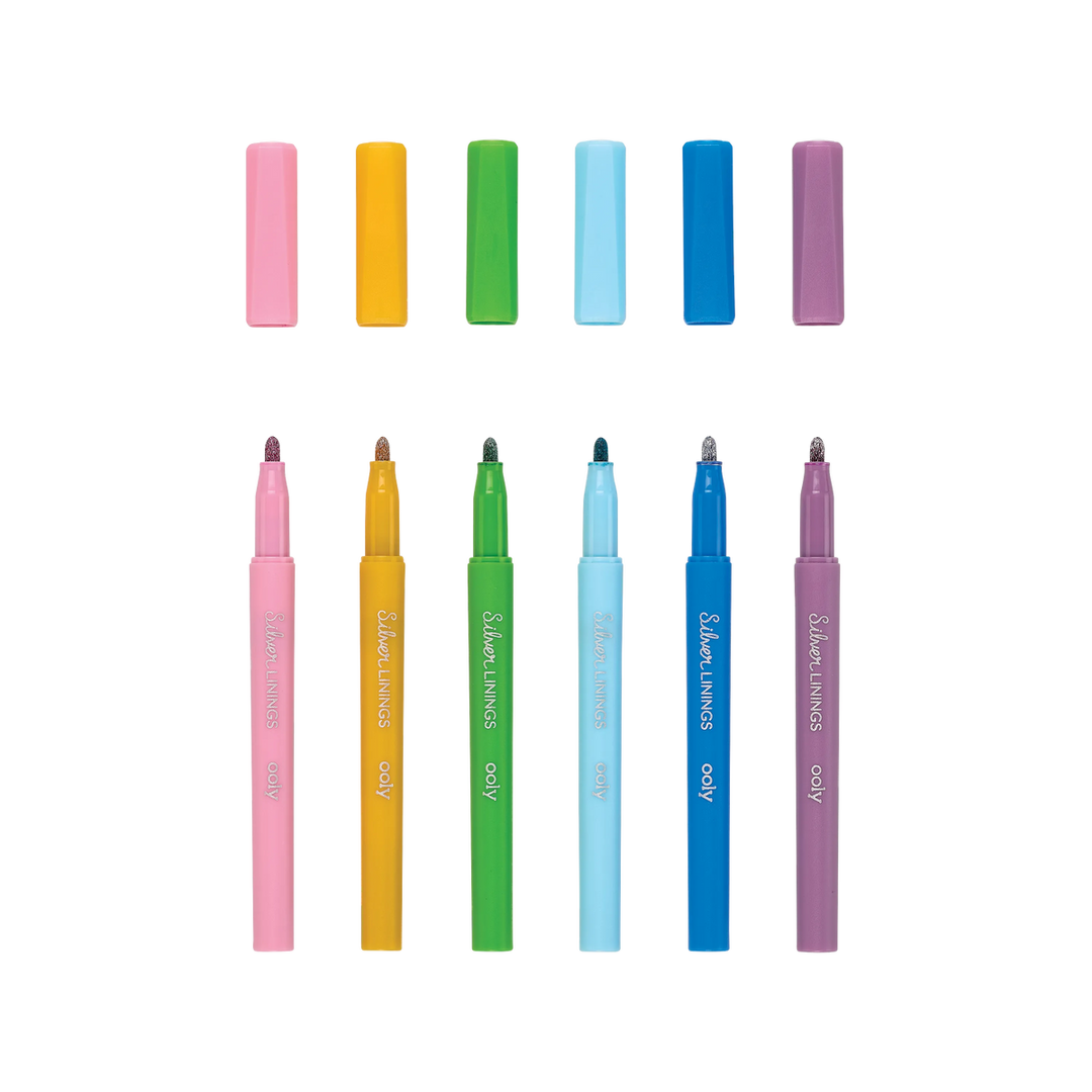 Silver Linings Colorful Outline Markers