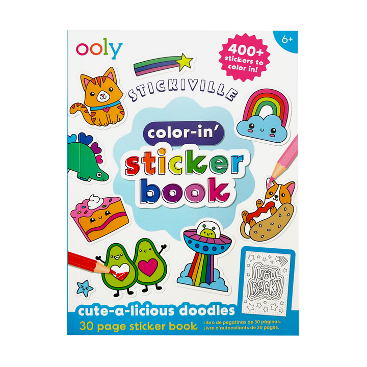 Stickiville: Color-in Sticker Book (Cute-A-Licio)