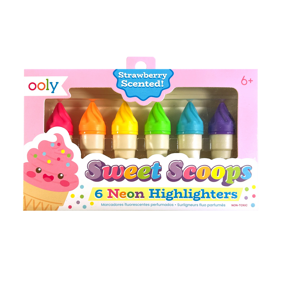 Sweet Scoops: Neon Highlighters- Strawberry Scent