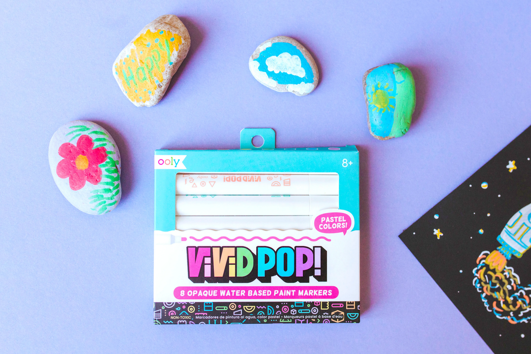 Vivid Pop! Opaque Water-Based Paint Markers - Pastel