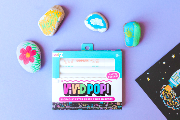 Vivid Pop! Opaque Water-Based Paint Markers - Pastel
