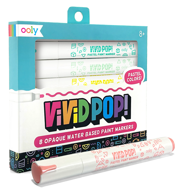 Vivid Pop! Opaque Water-Based Paint Markers - Pastel