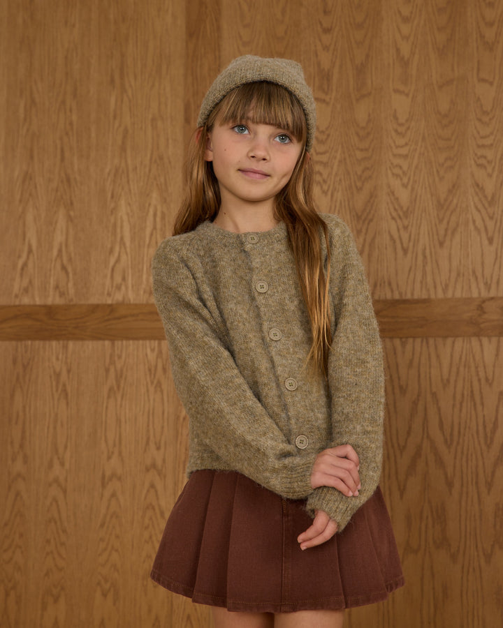 Fuzzy Cardigan - Evergreen