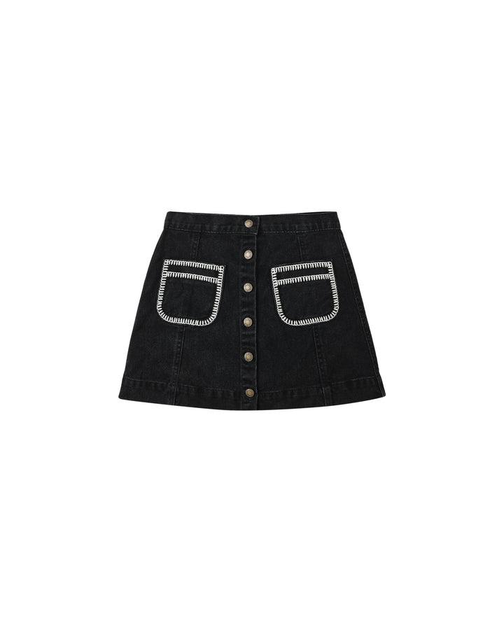 Denver Mini Skirt - Washed Black