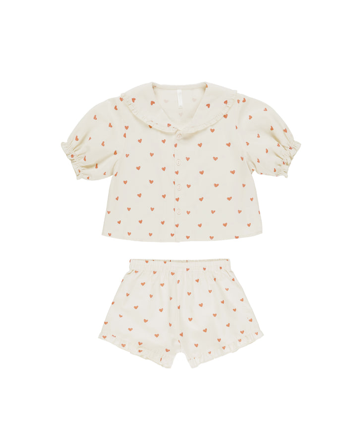 Delilah Pajama Set Hearts