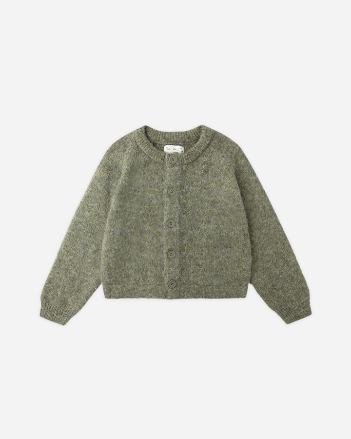Fuzzy Cardigan - Evergreen