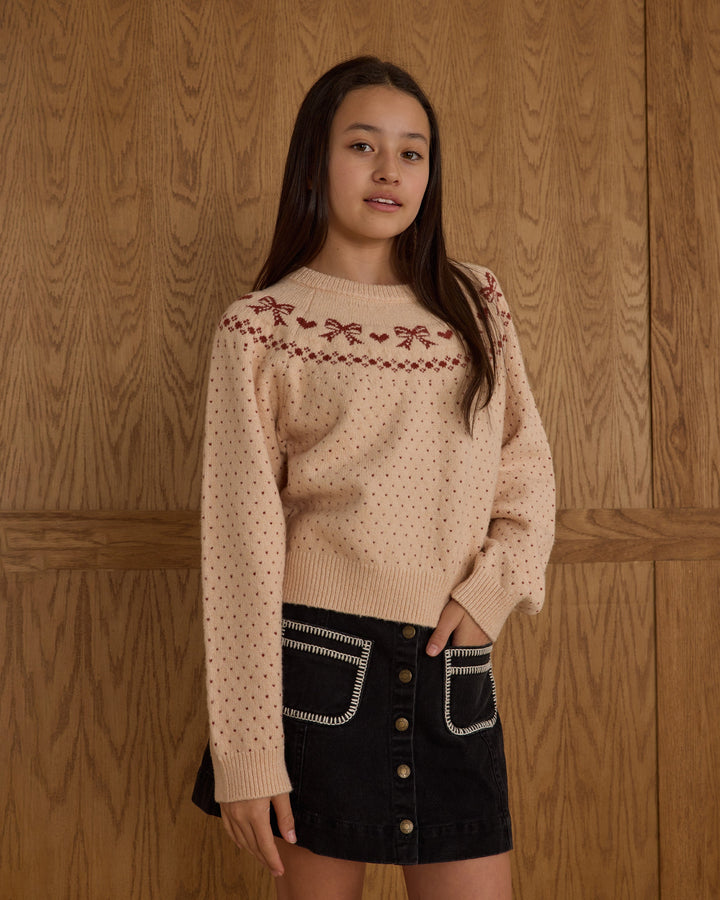 Fair Isle Sweater - Bows