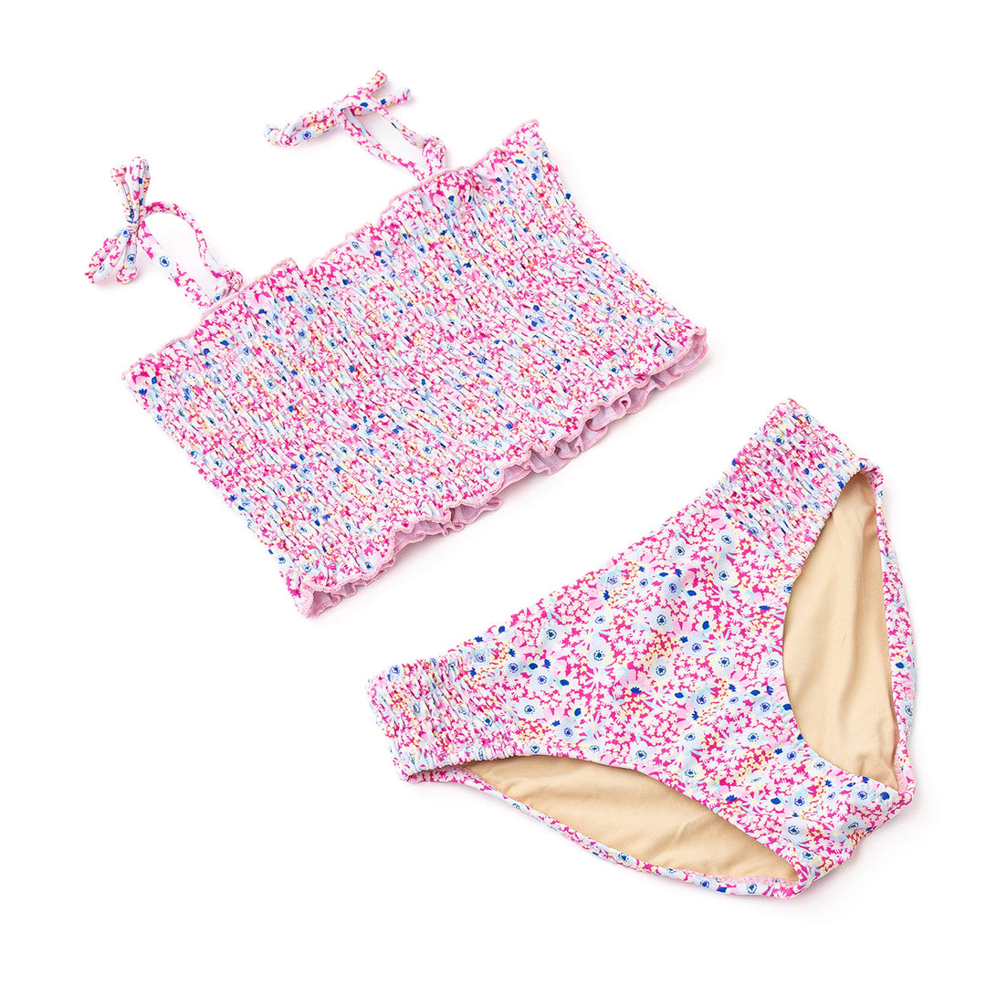 Electric Ditsy Smocked Two Piece