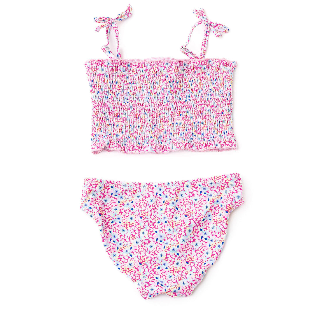 Electric Ditsy Smocked Two Piece