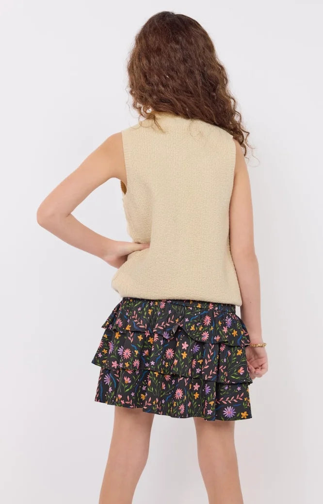 Tween Heart Eyes Embroidered Sweater Vest