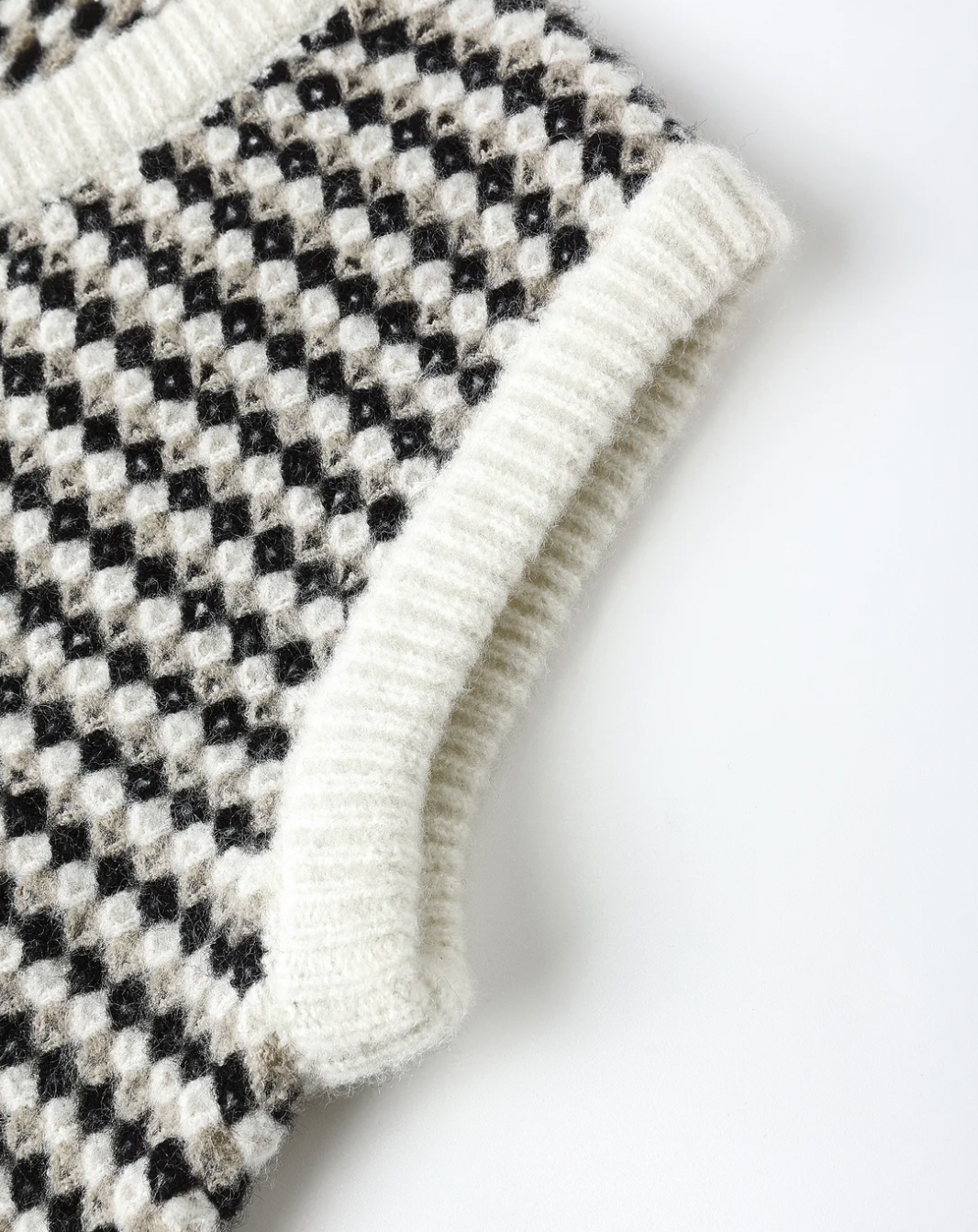 Sweater Vest - Black Speckle