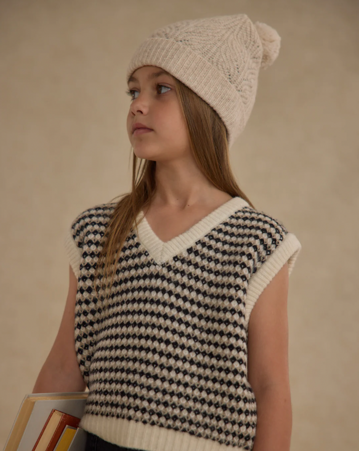 Sweater Vest - Black Speckle