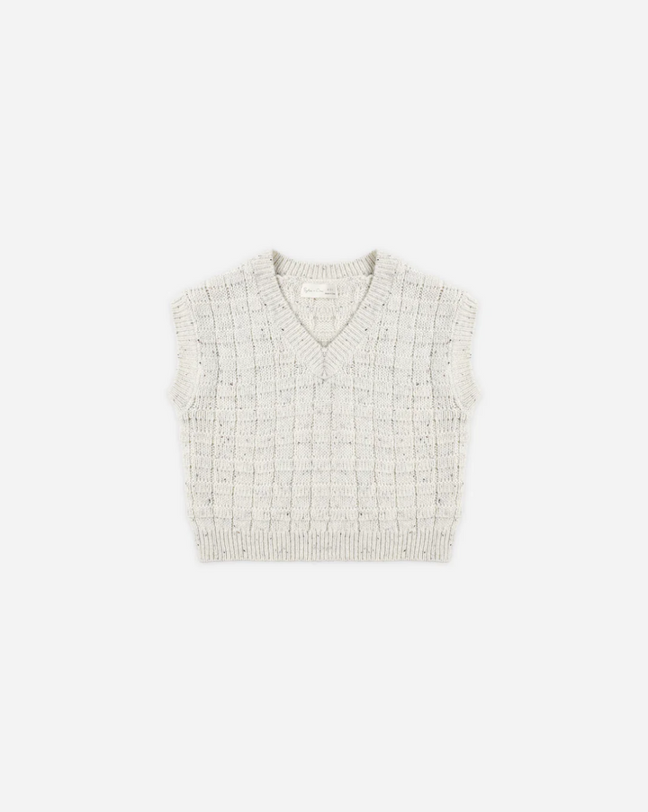 Sweater Vest - Oatmeal Speckle