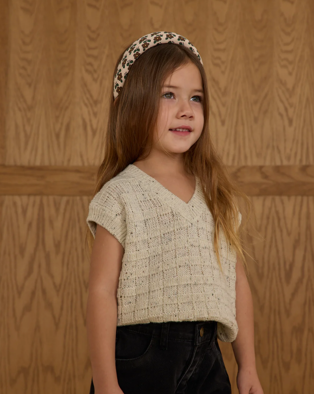 Sweater Vest - Oatmeal Speckle