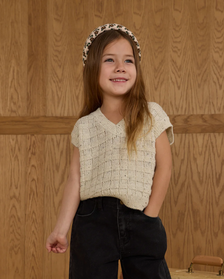 Sweater Vest - Oatmeal Speckle