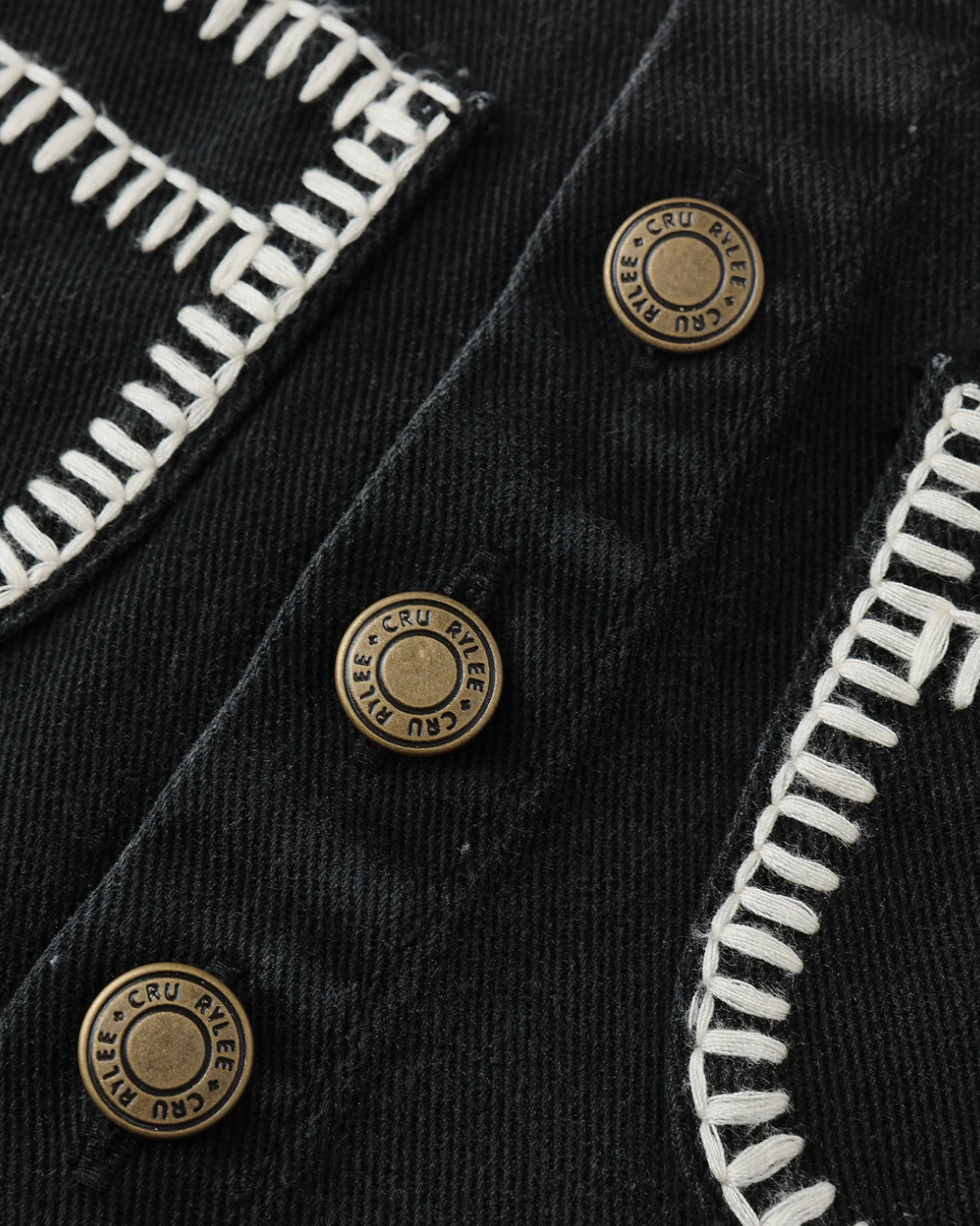 Denver Mini Skirt - Washed Black