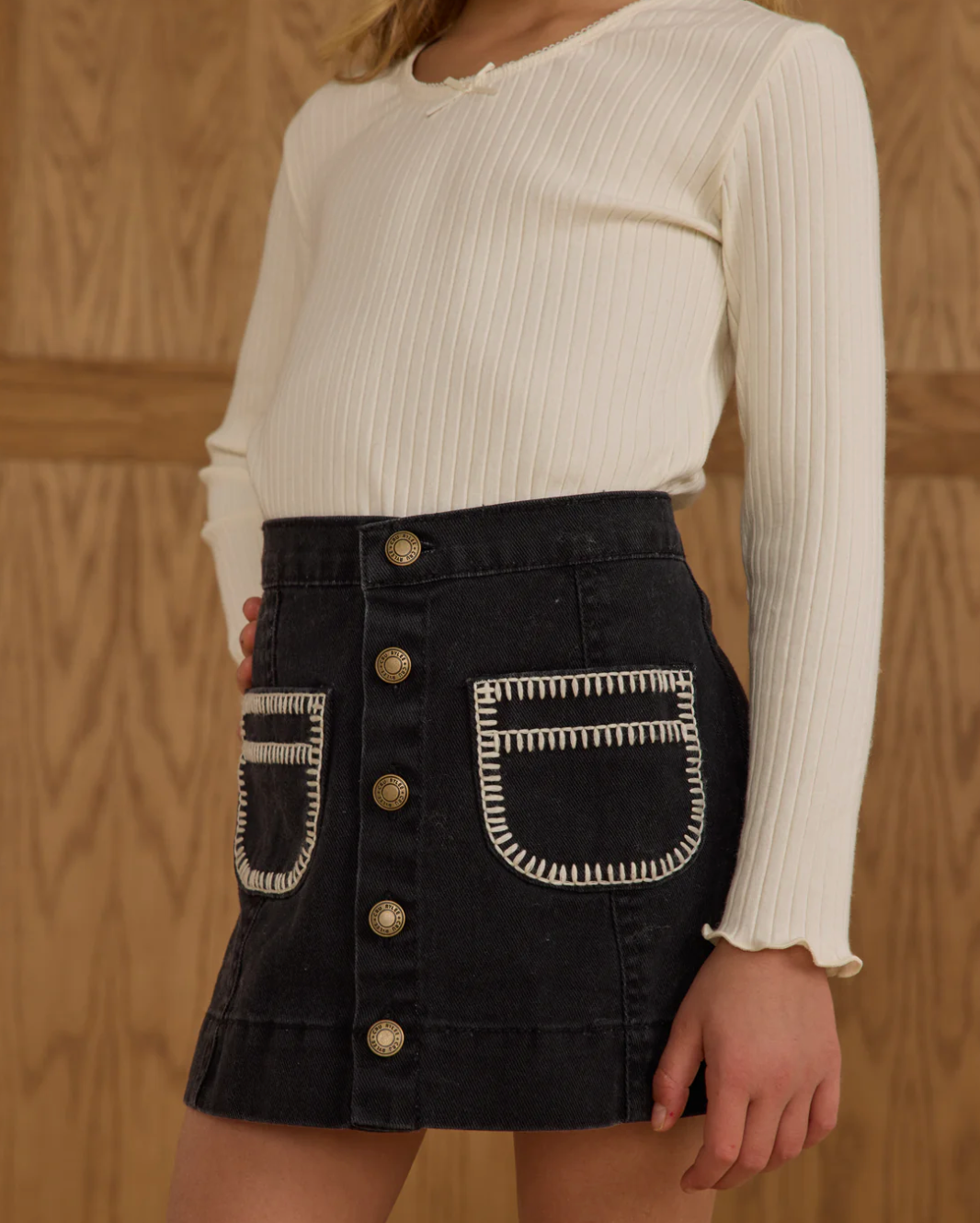 Ribbed Long Sleeve - Ivory