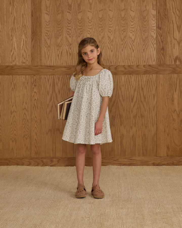 Sabrina Mini Dress - Blue Vines