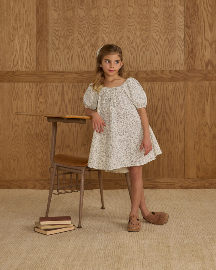 Sabrina Mini Dress - Blue Vines