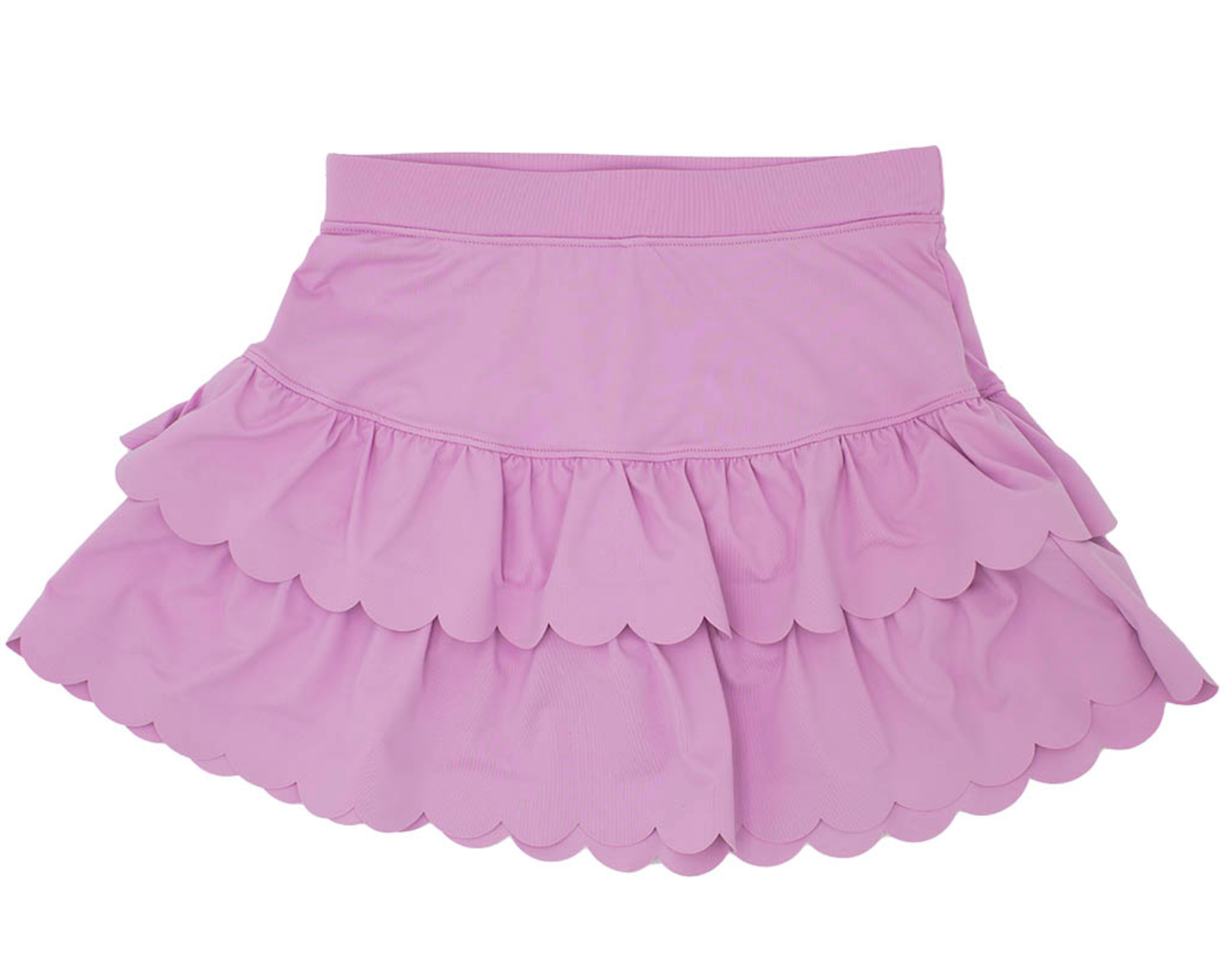 Scalloped Skort Solid Lavender