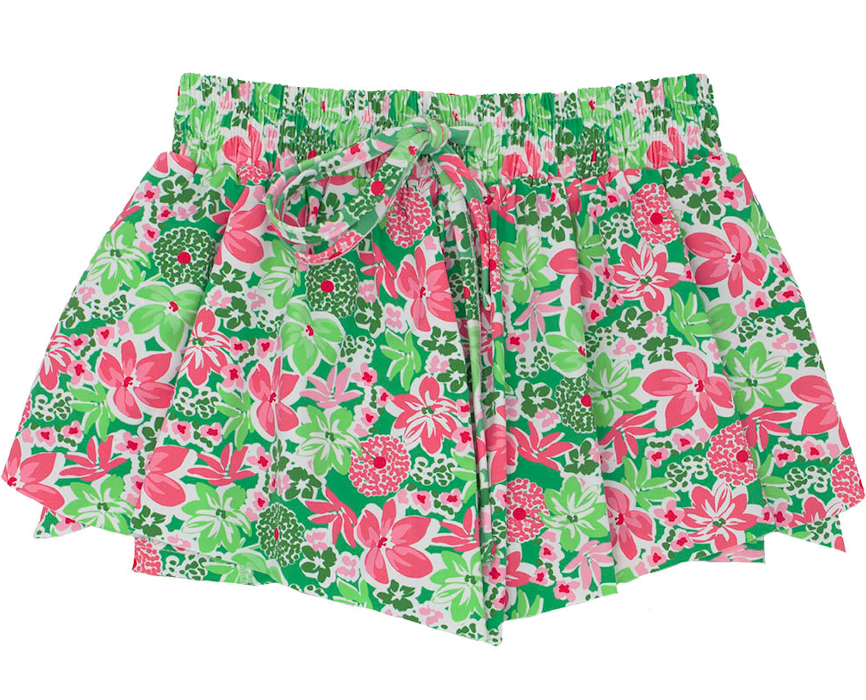 Botanical Flowers Butterfly Flowy Shorts