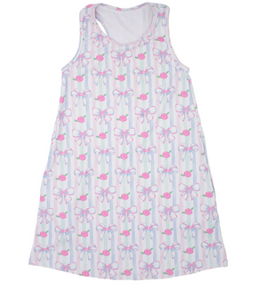 Izzy Tennis Dress & Shorts Water Color Bows