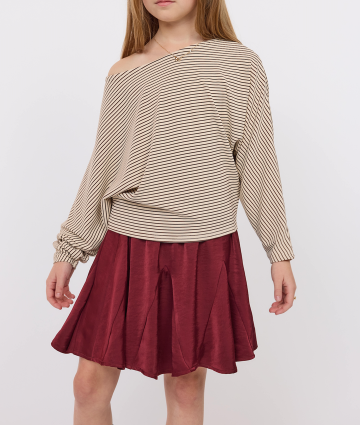 Tween Tea Lights Dolman Slv Top