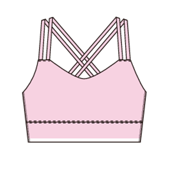 CrossMotion Bra in  Pink