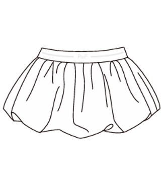 White CourtBubble Skirt