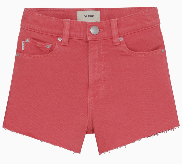 Lucy Short Cut Off Jean Shorts in RASPBERRY