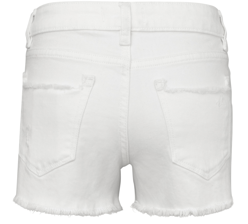 Lucy Short Cut Off Jean Shorts in Wilshire White
