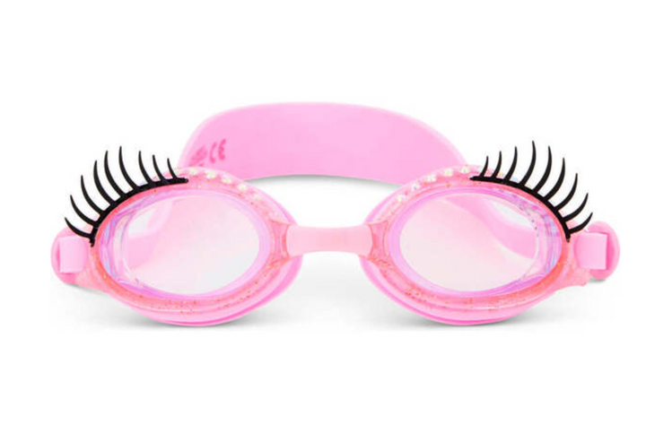 NEW GLITTER & STONE SPLASH LASH YOUTH SWIM GOGGLE