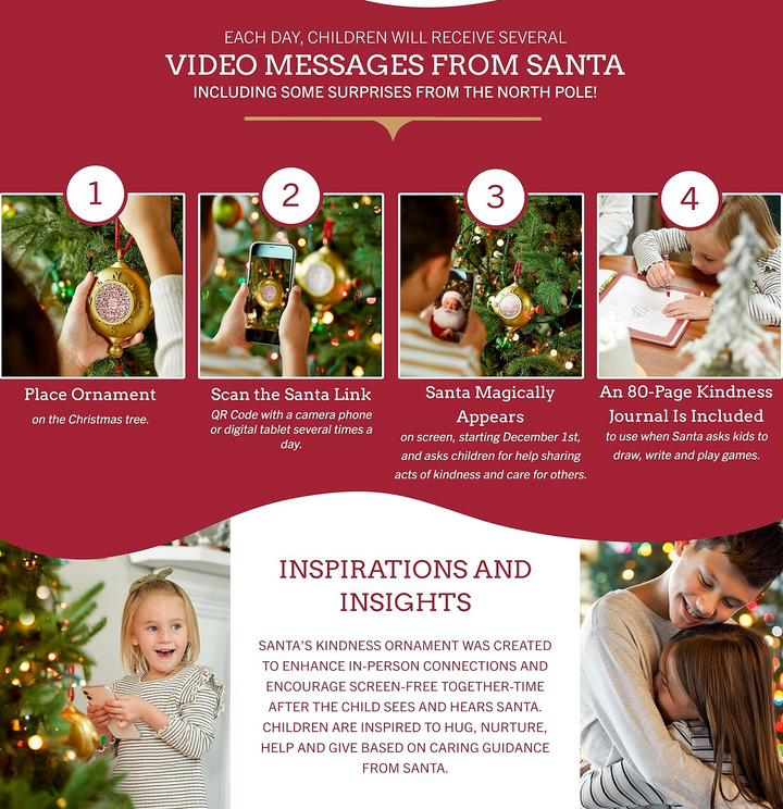 Santa's Kindness Ornament & Journal