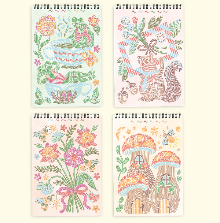 FlowArt: Trace-By-Line, Woodland Whimsy