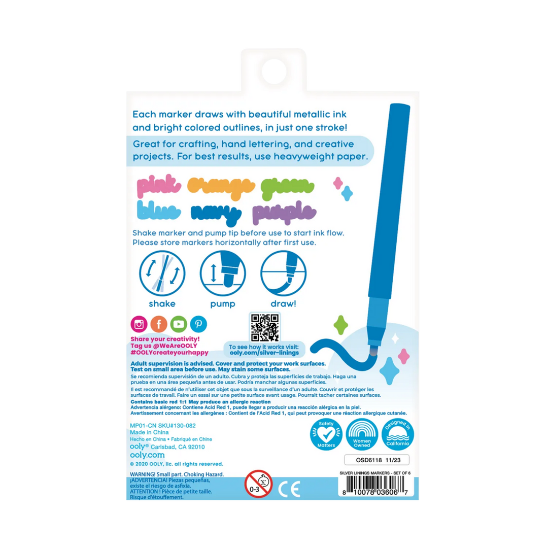 Silver Linings Colorful Outline Markers