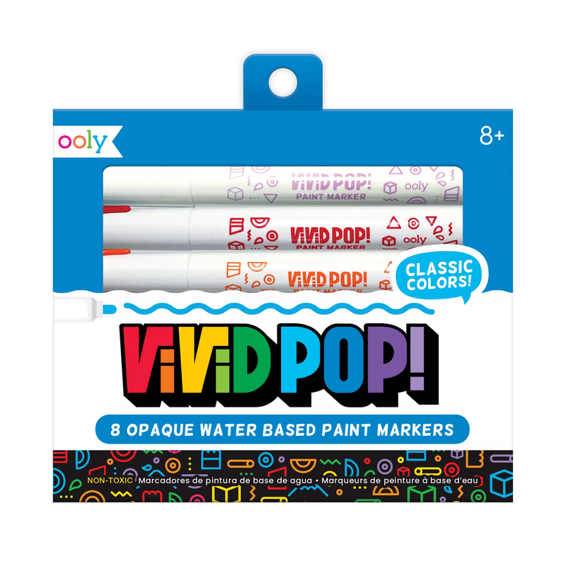 Vivid Pop! Water-Based Paint  Markers: Classic