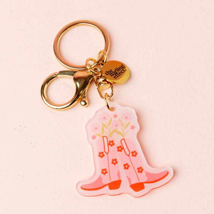Acrylic Keychain - Cowgirl Boots