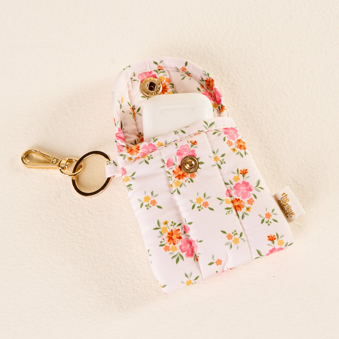 Puffy Earbud Care Keychain - Endless Daydream Cream