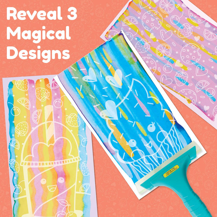 Squeegeez Magic Reveal Art Kawaii Paint Set For Kids