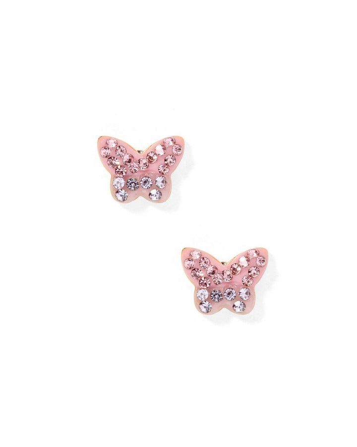 Screwback Stud Earrings - Bindi Butterfly